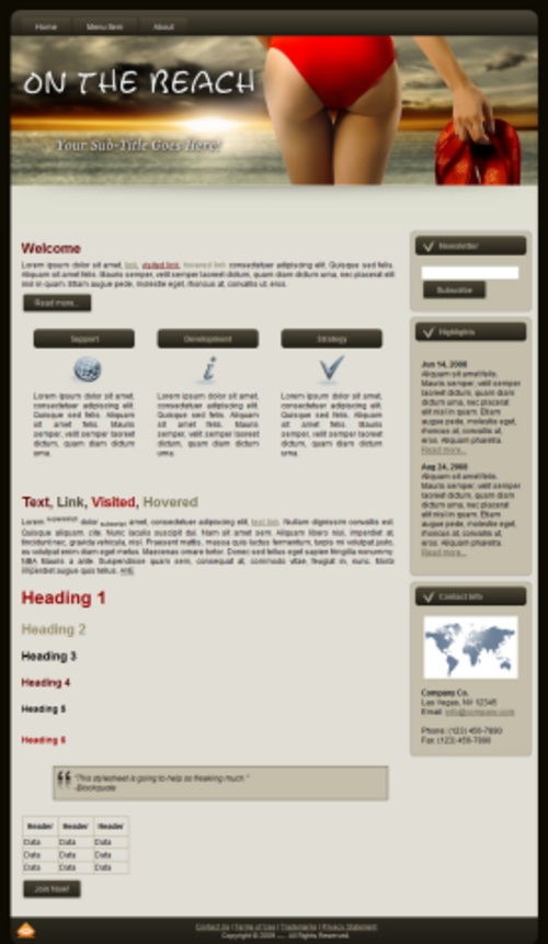 Product picture Beach Theme Templates - Blogger, HTML and Wordpress